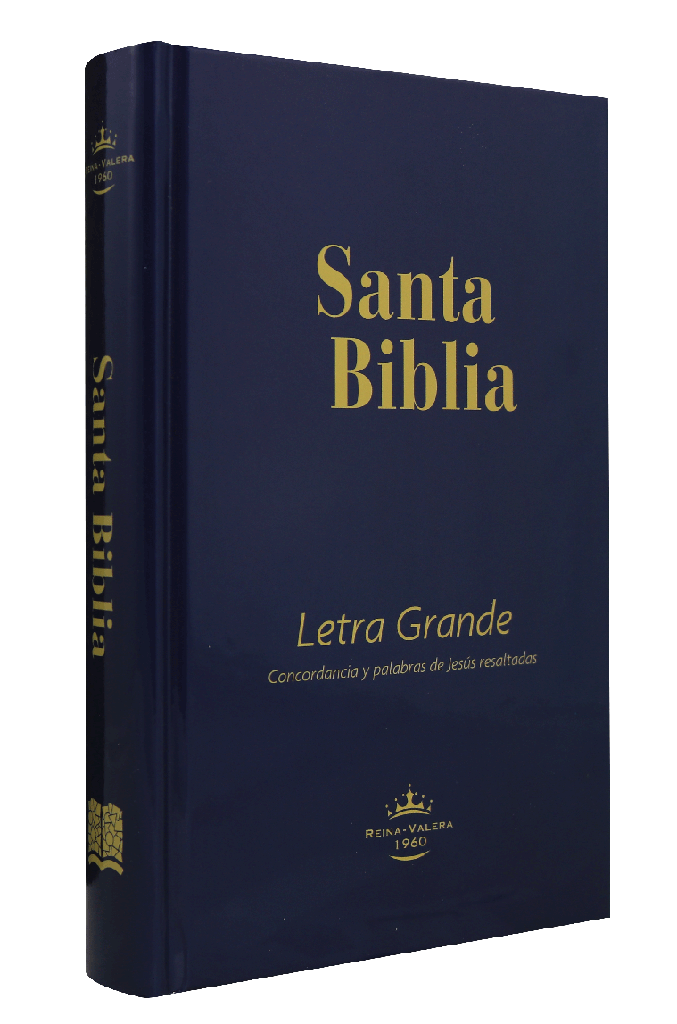 Biblia RVR60 letra grande azul