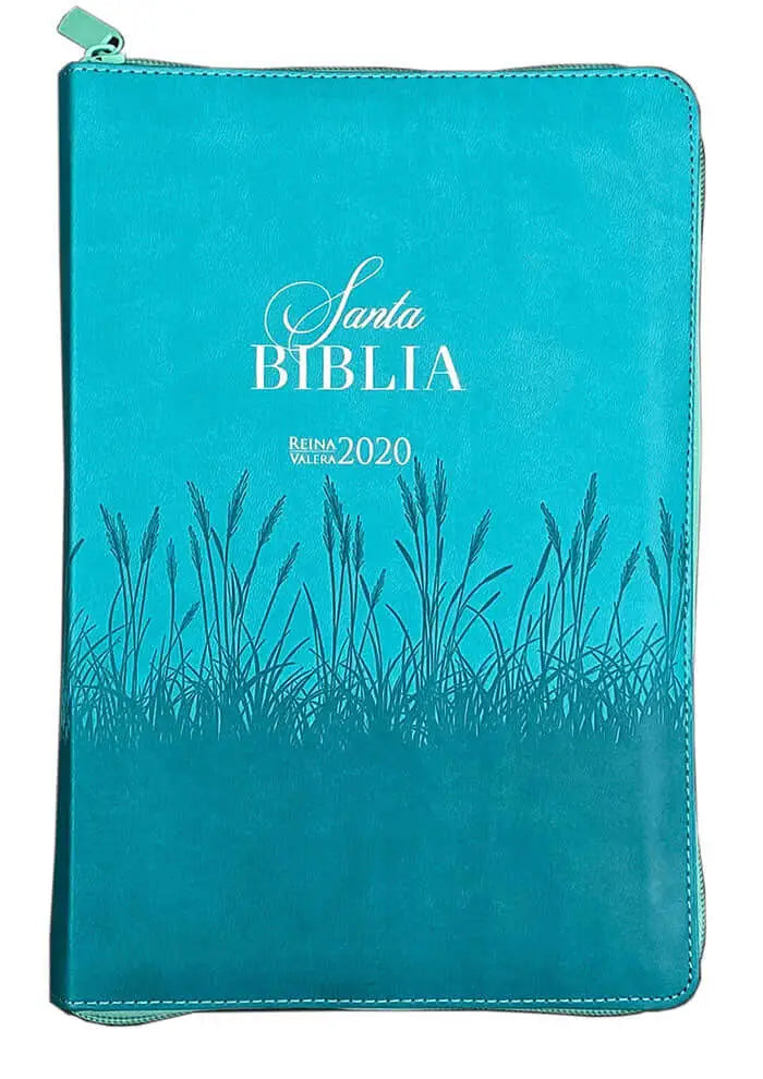 [ABU3028] Biblia RVR2020 Motivos de fe turquesa espigas