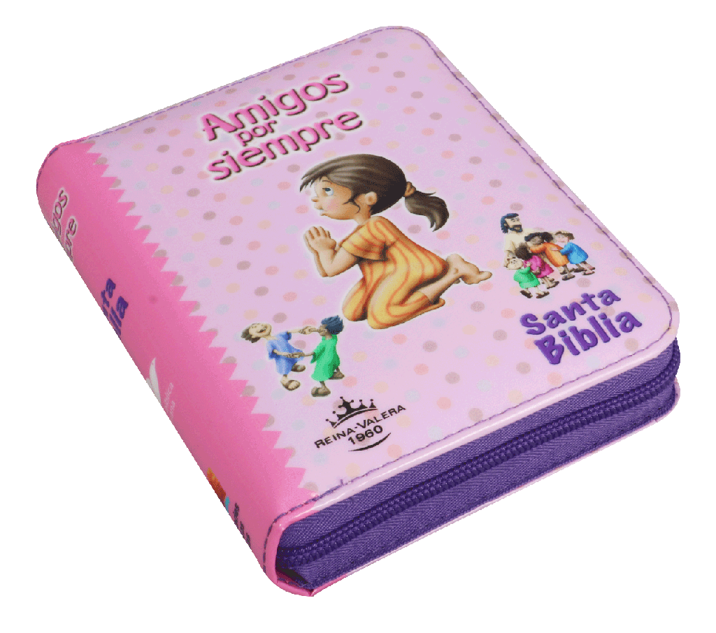 Biblia RVR60 amigos por siempre rosa