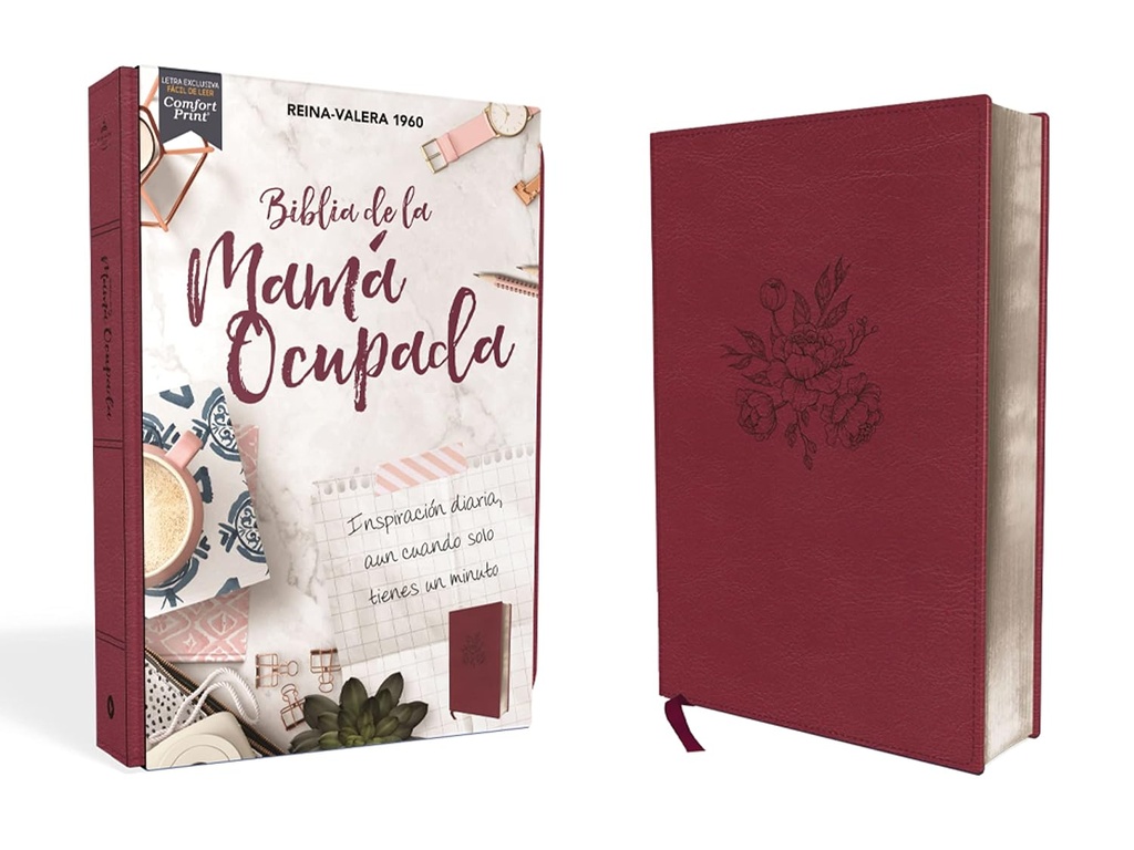 Biblia RVR1960 de la Mama Ocupada magenta