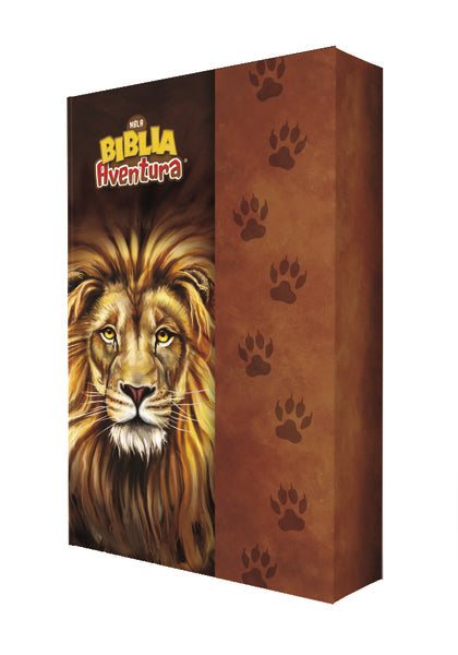 [HCV7231] Biblia NBLA Aventura Leon TD cafe Interior a color solapa e iman
