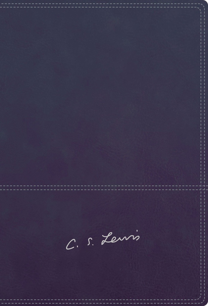 Biblia RVR60 Reflexiones de C. S. Lewis Leathersoft Azul Marino