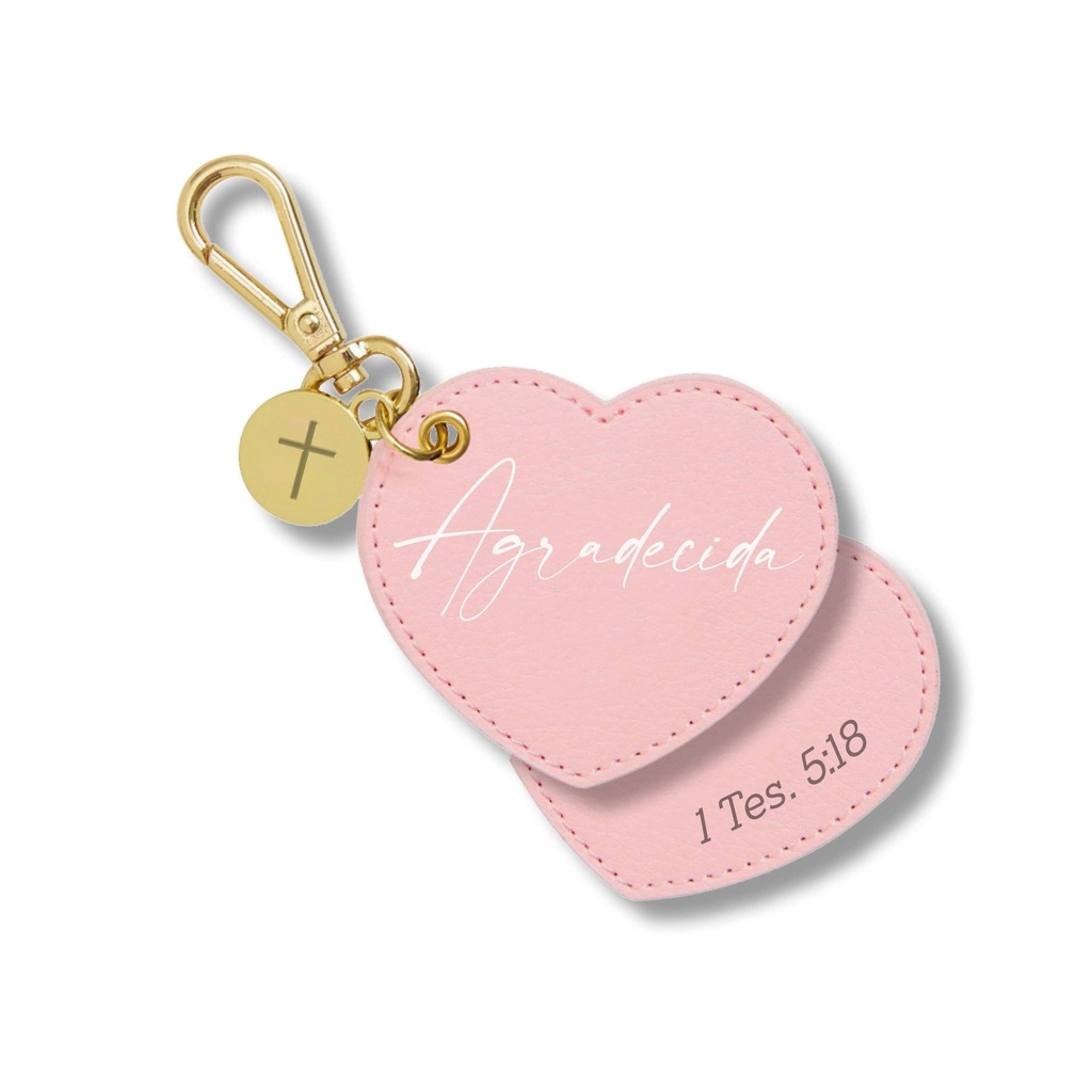 [UNR1188] Llavero en forma de corazón Agradecida