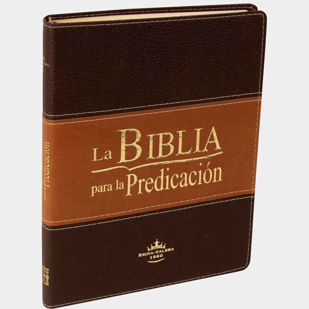 [SBM8551] Biblia RVR60 De la Predicación Marrón Con Indice