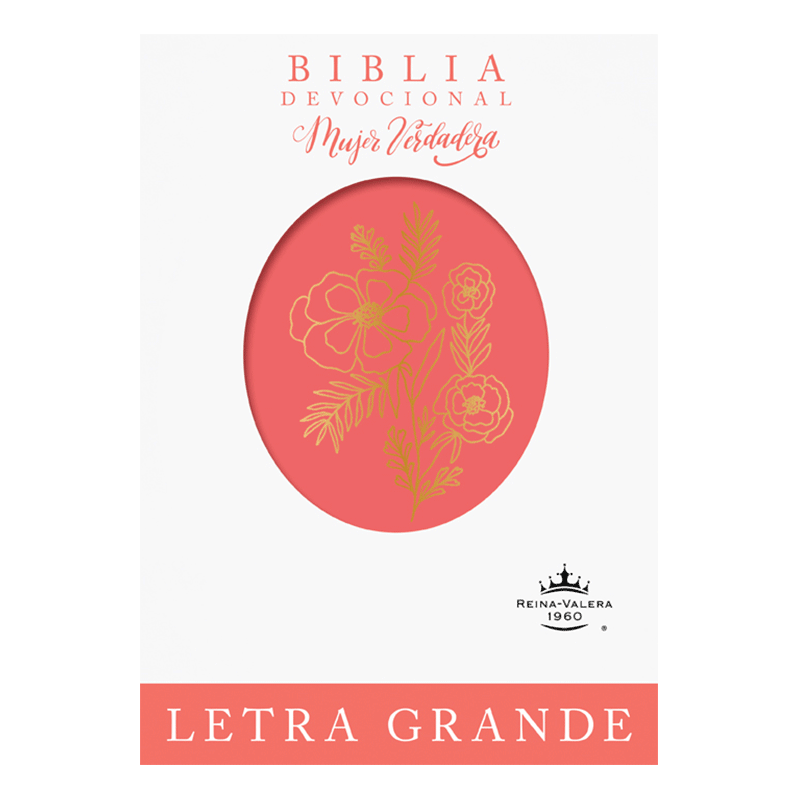 Biblia RVR60 Devocional Mujer verdadera coral