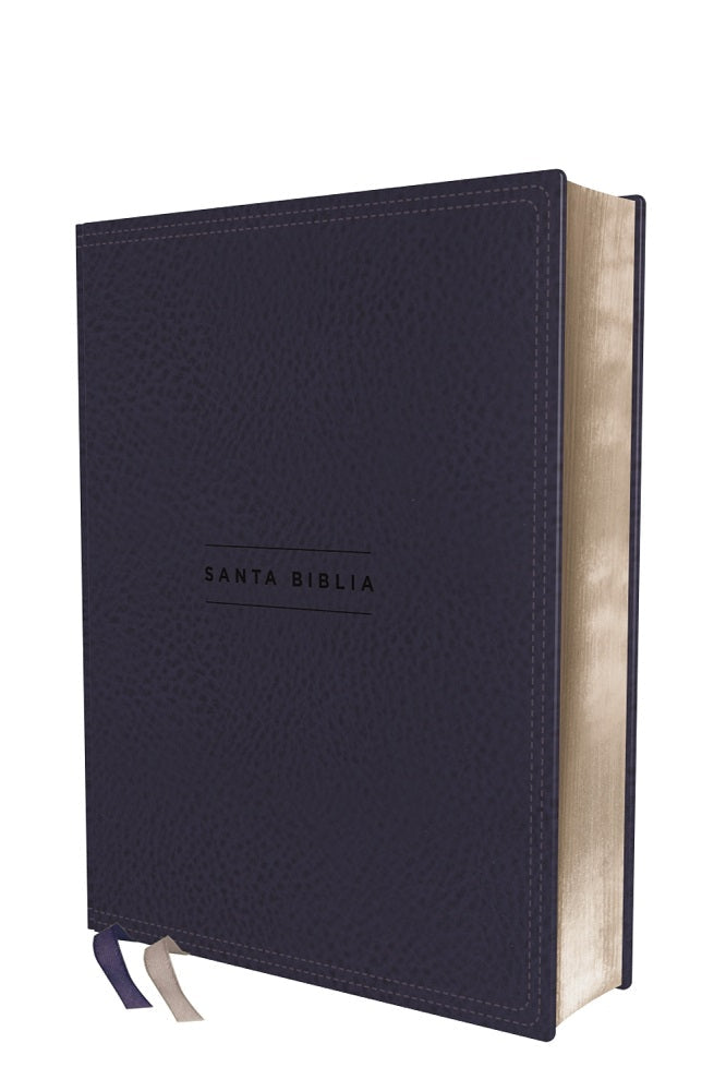 Biblia NVI edición para notas Leathersoft Azul Marino