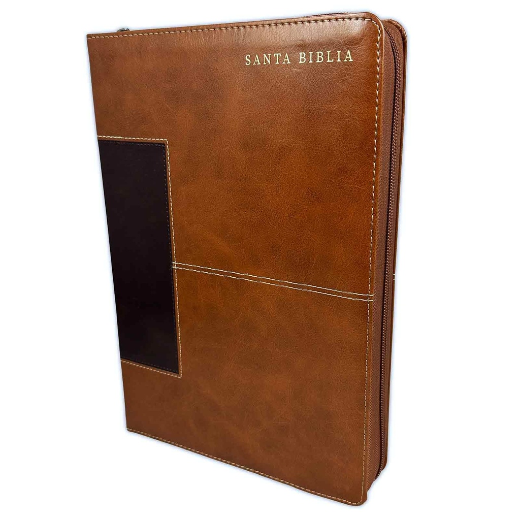 [MHI7146] Biblia RVR60 letra ultra gigante caoba marrón cierre ind