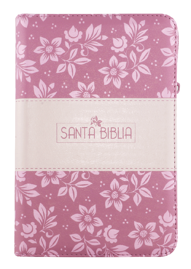 Biblia RVR60 manual letra grande rosa