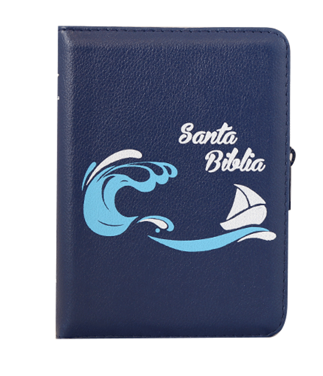 Biblia RVR60 Bolsillo Azul Marino Barco
