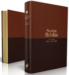 Biblia RVR60 Cafe Piel canto dorado