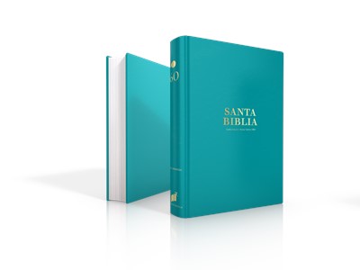 Biblia RVR1960 Clasica manual turquesa