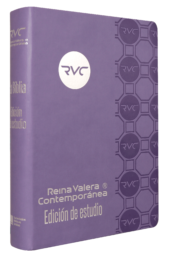 Biblia RVC edición de estudio lila