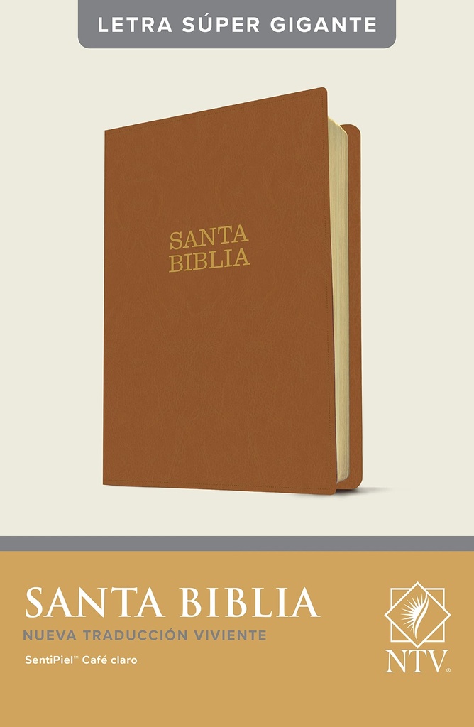 Biblia NTV Letra super gigante café claro