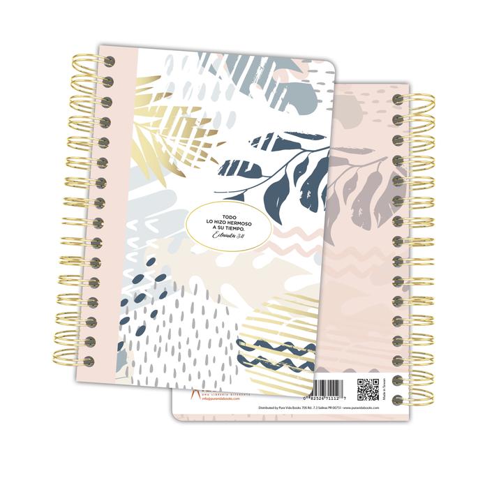 [UNR1112] Libreta Leaves hermoso