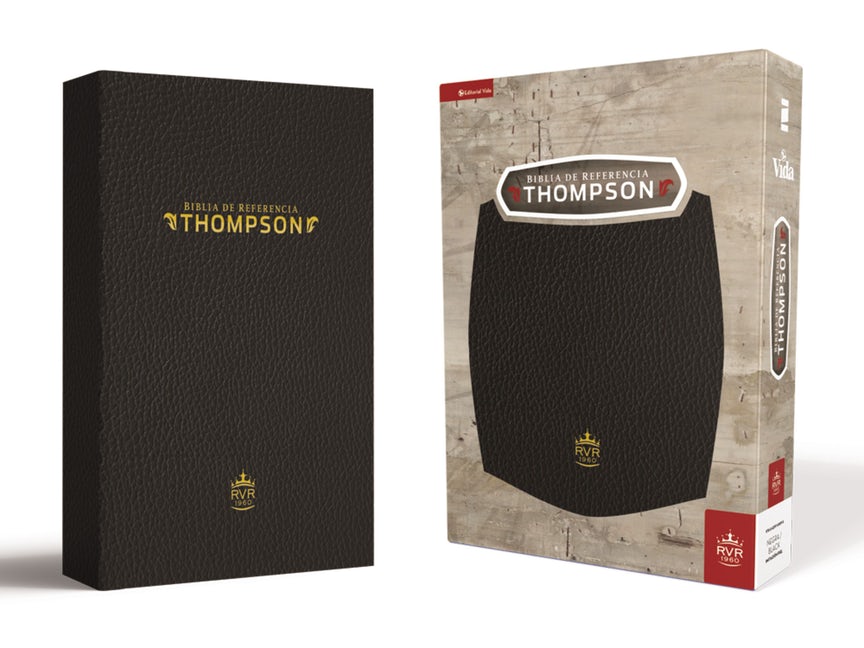 Biblia RVR60 Referencia Thompson imitación piel negra
