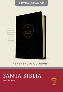 Biblia RVR60 Edición de referencia ultrafina negro índice