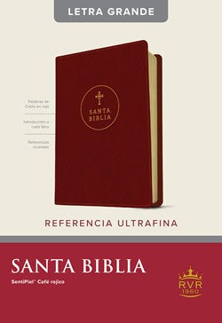 Biblia RVR1960 Edición de referencia LG café rojizo- indice