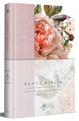 Biblia RVR60 flores rosada