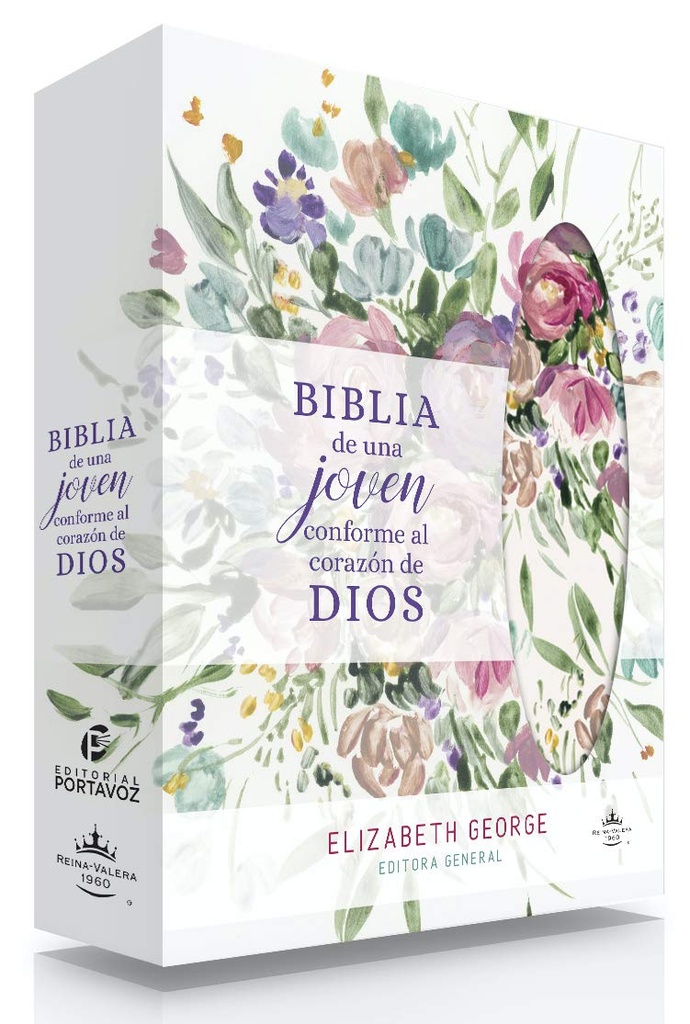 Biblia RVR1960 de una joven conforme al corazón de Dios Floral