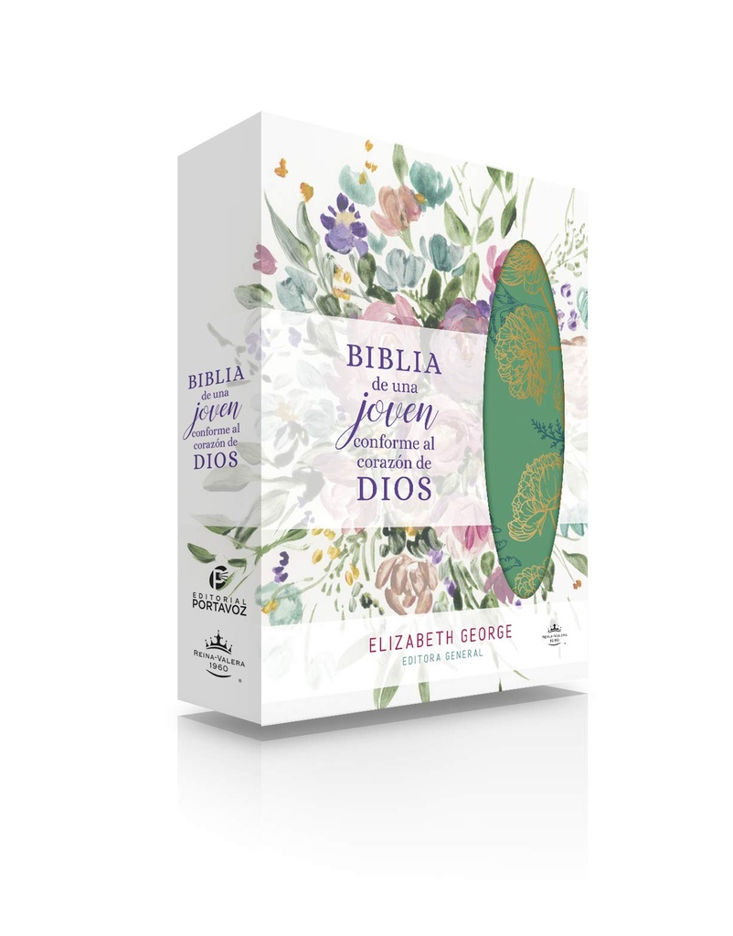 Biblia RVR1960 de una joven conforme al corazón de Dios Verde