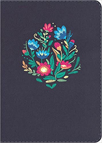 Biblia RVR60 Manual Azul c/flores