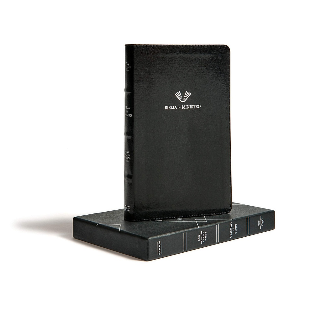Biblia RVR60 del ministro piel fabricada negro