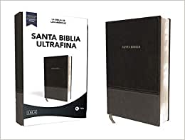 [HCV6959] Biblia LBLA ultrafina imitación piel negro