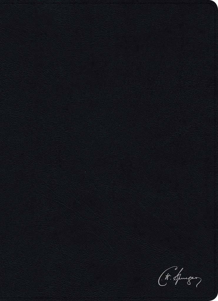 Biblia de estudio Spurgeon RVR60 Piel Negro