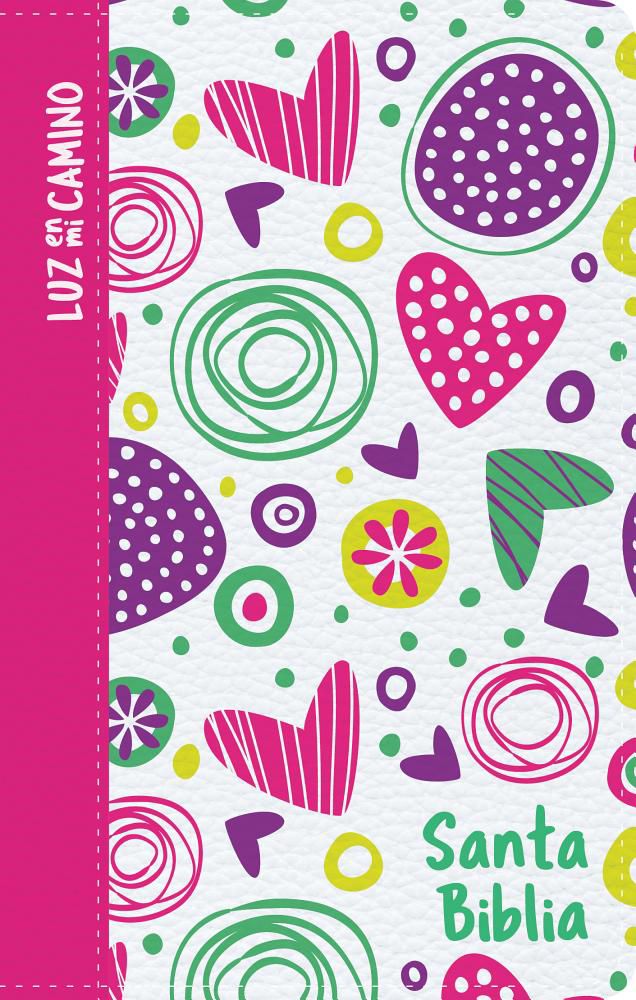 [MHI4358] Biblia NVI luz en mi camino corazones