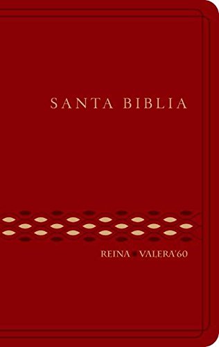 Biblia RVR60 letra regular tapa vinilica color vino