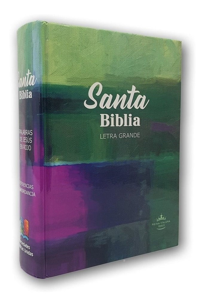 Biblia RVR60 Allego Color verde con morado/mediana