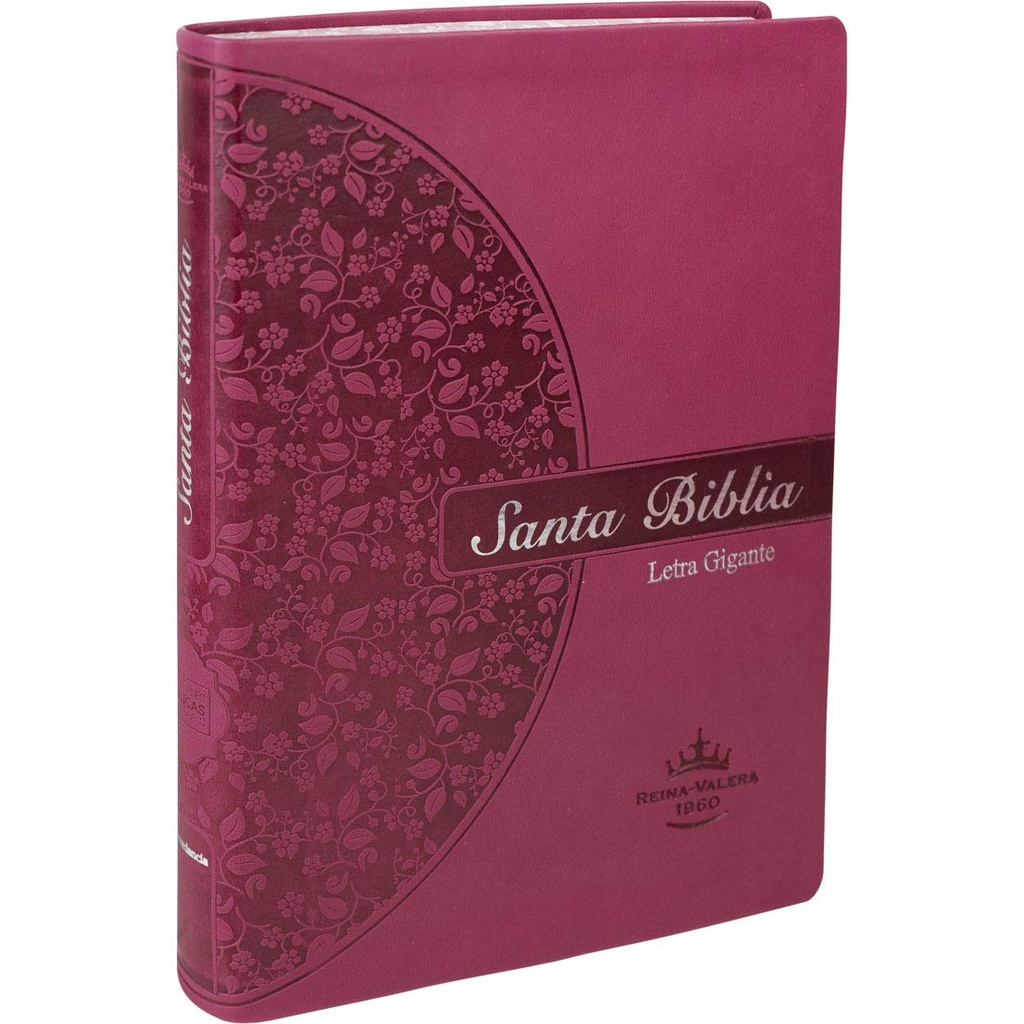Biblia RVR60 Letra gigante imitación piel rosa