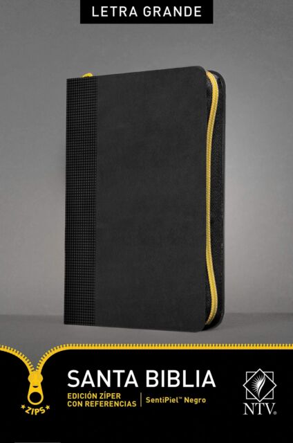 Biblia NTV Edicion ziper con referencias letra grande