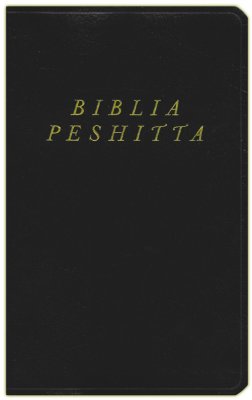 Biblia Peshitta, Negro Imitación Piel con Índice