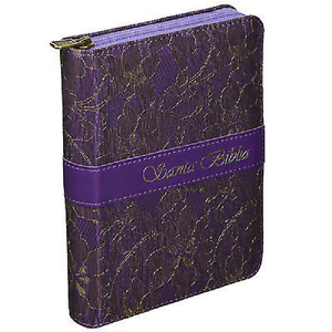 Biblia Letra Grande Lila con índice