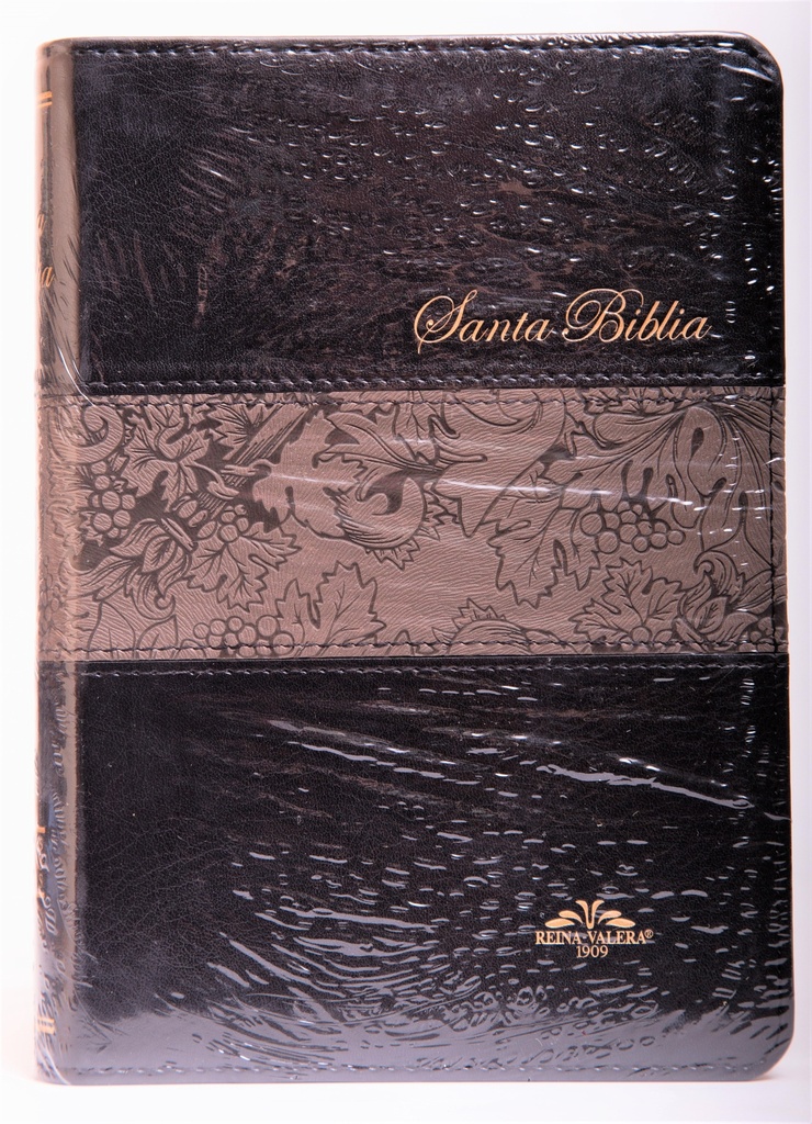 Biblia mediana imitacion piel negra con indice