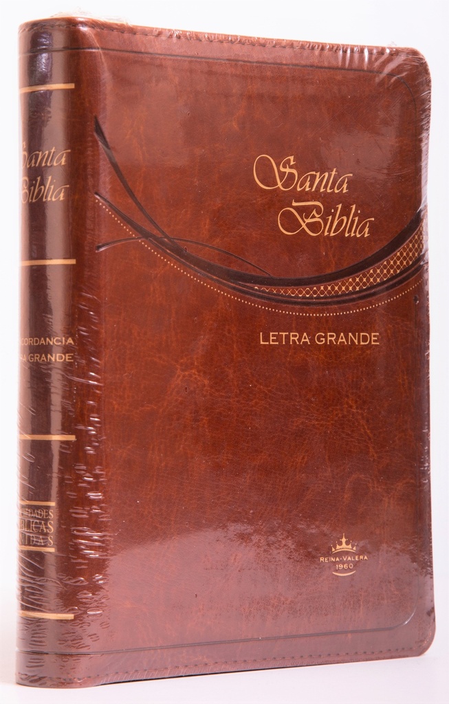 Biblia letra grande café RVR60
