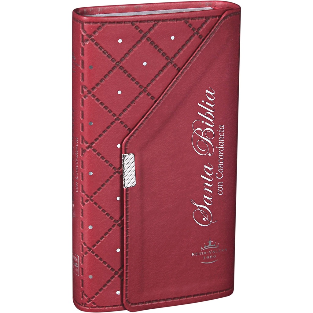 Biblia Agenda Roja con broche RVR60