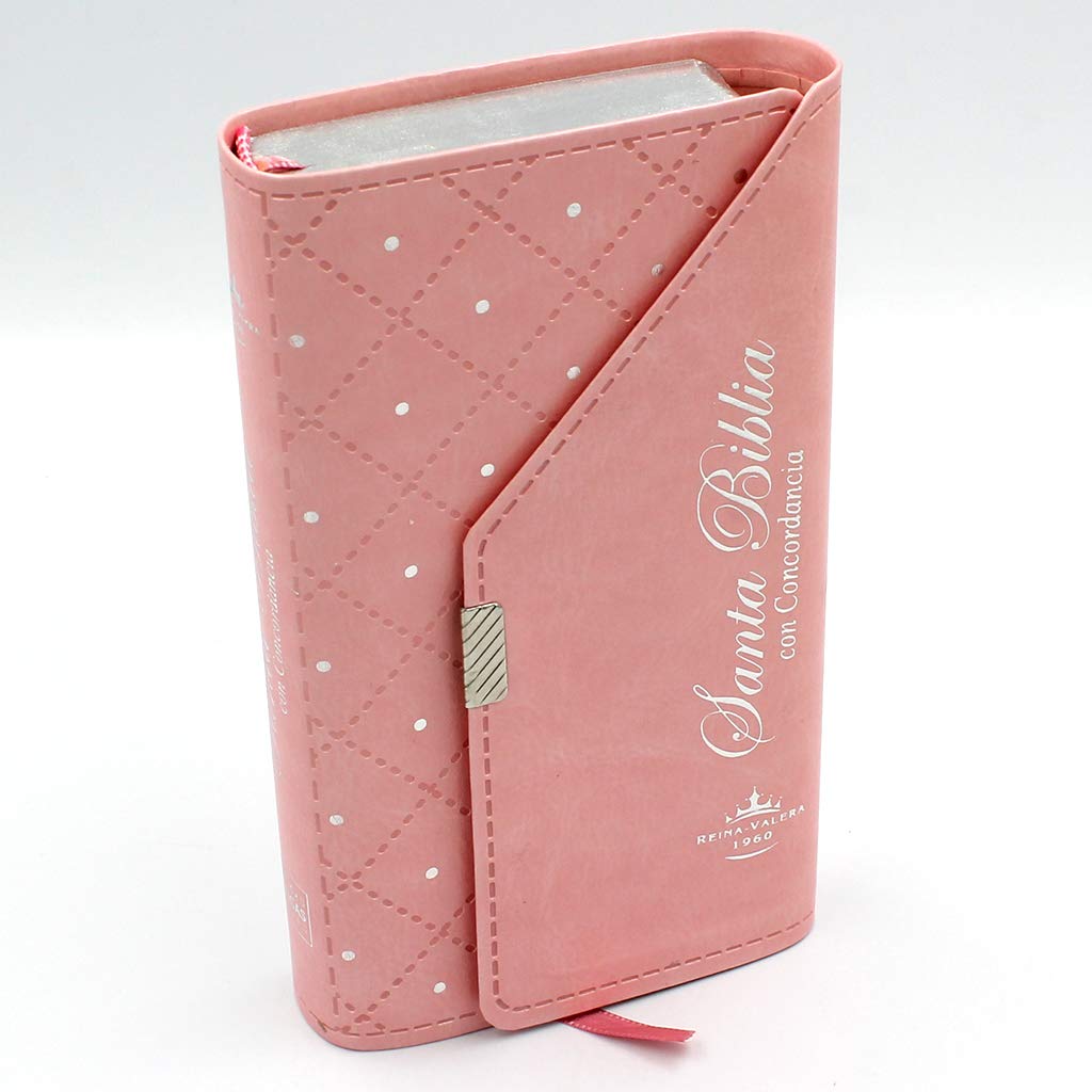 Biblia Rosa con broche RVR60